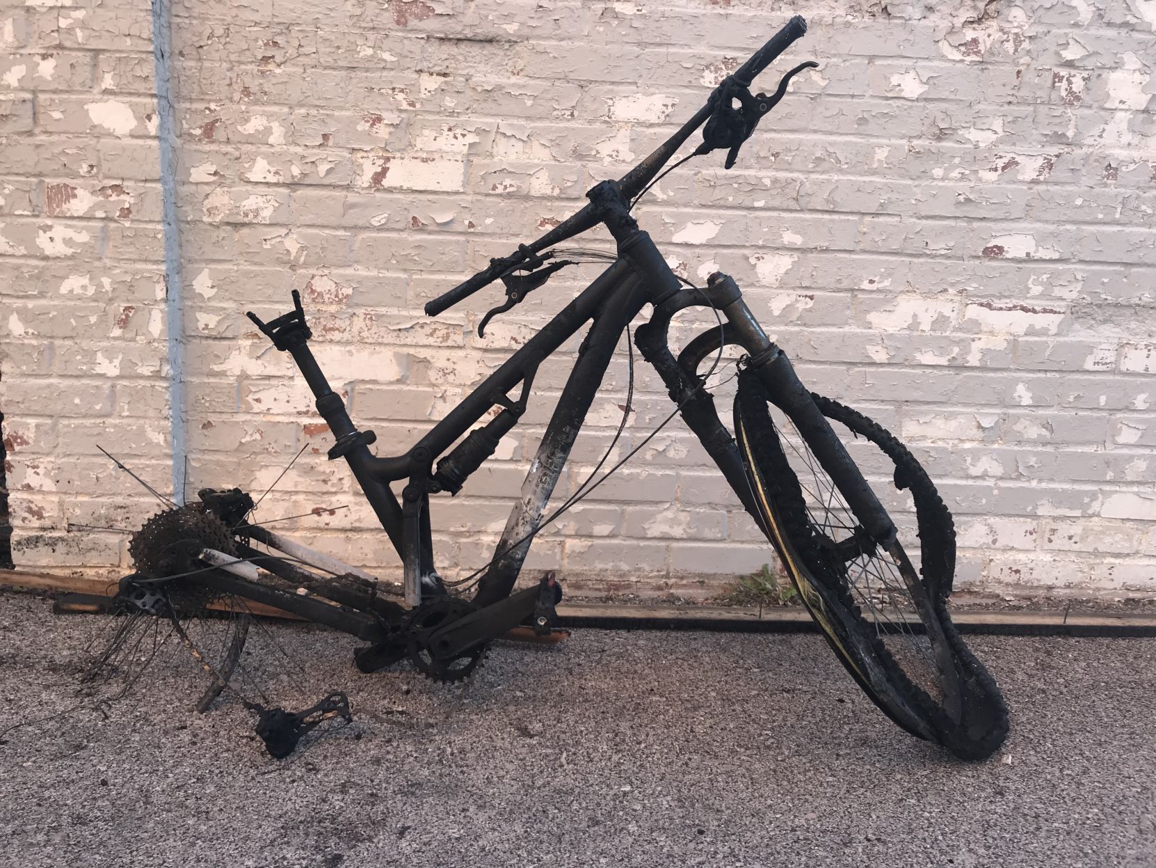 Burnt bike
